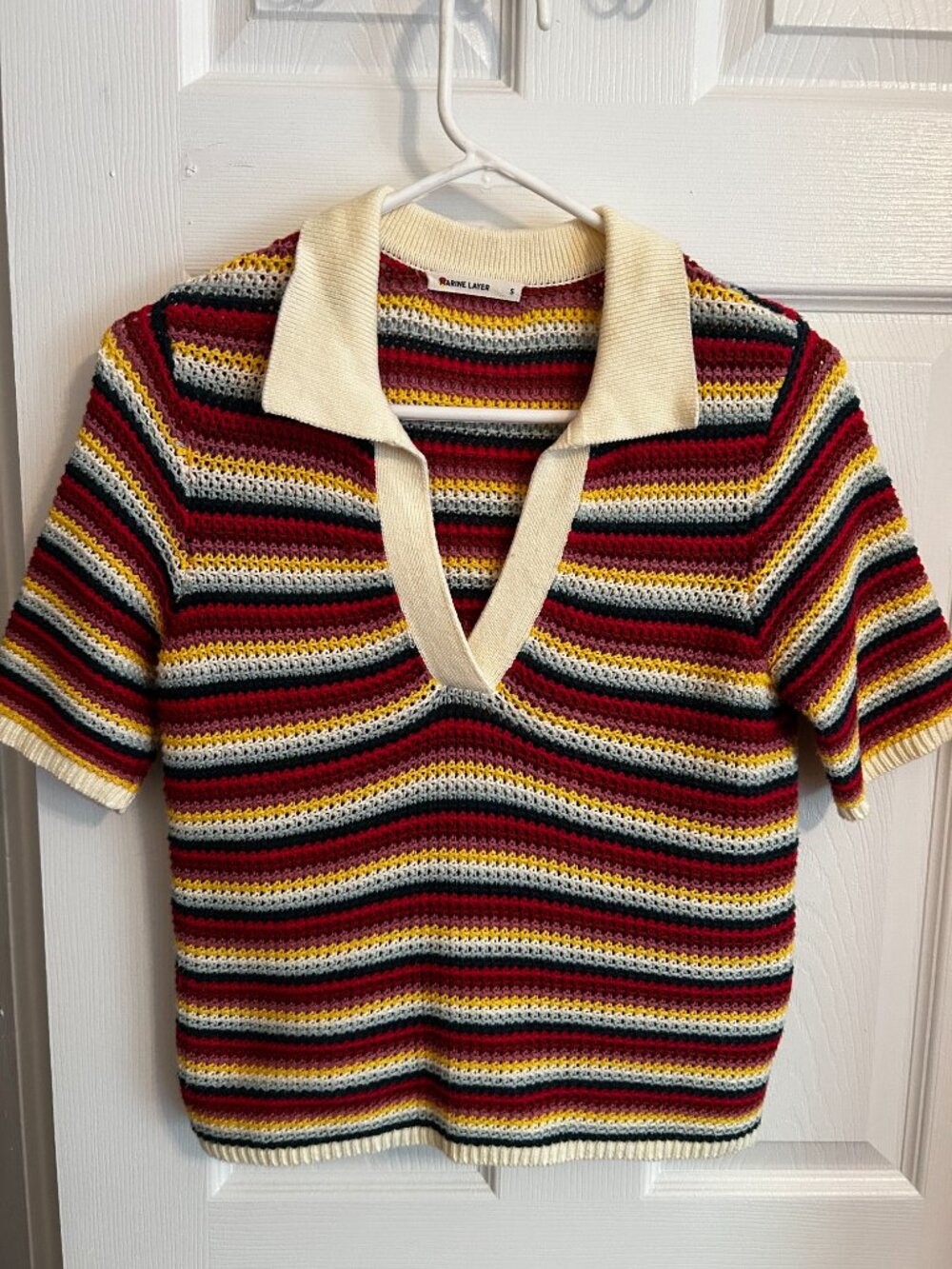 Marine Layer Spencer Polo Sweater Size S